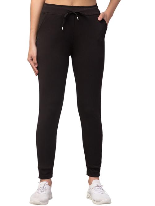 drawstring waist solid track pant - 18310831 - Very Small Image - 1
