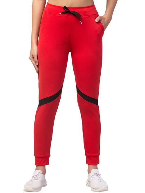 drawstring waist solid track pant - 18310855 - Very Small Image - 1