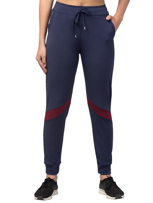 drawstring waist solid track pant - 18310866 - Very Small Image - 1