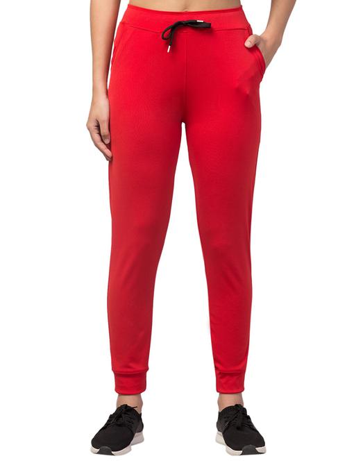 drawstring waist solid track pant - 18310872 - Very Small Image - 1