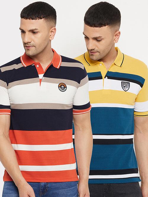 set of 2 striped polo t-shirt - 18311021 - Very Small Image - 1
