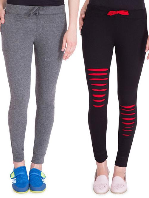 pack of 2 drawstring waist track pant - 18311221 - Very Small Image - 1