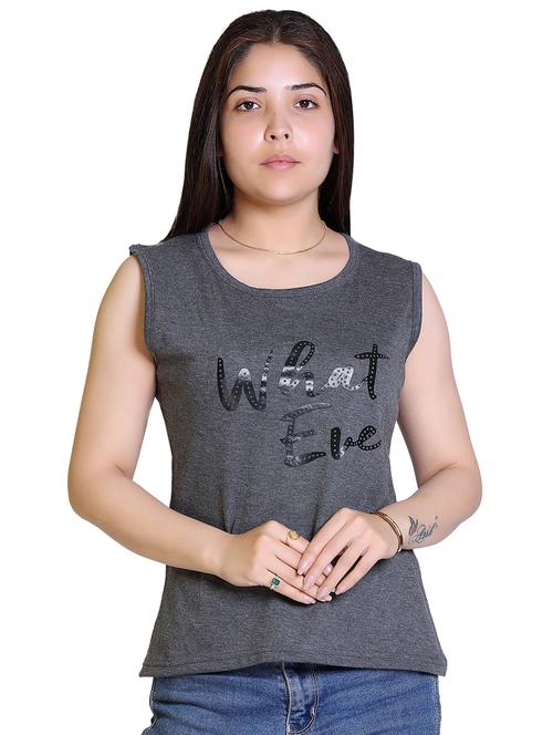 women's front print round neck t-shirt - 18311982 - Very Small Image - 1