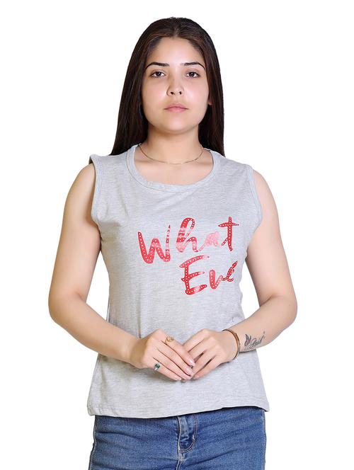women's front print round neck t-shirt - 18311985 - Very Small Image - 1