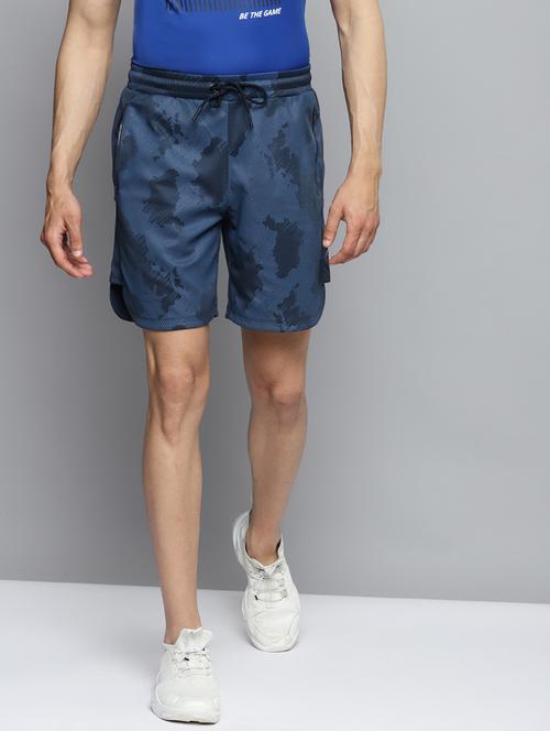 navy blue printed short - 18312918 - Very Small Image - 1
