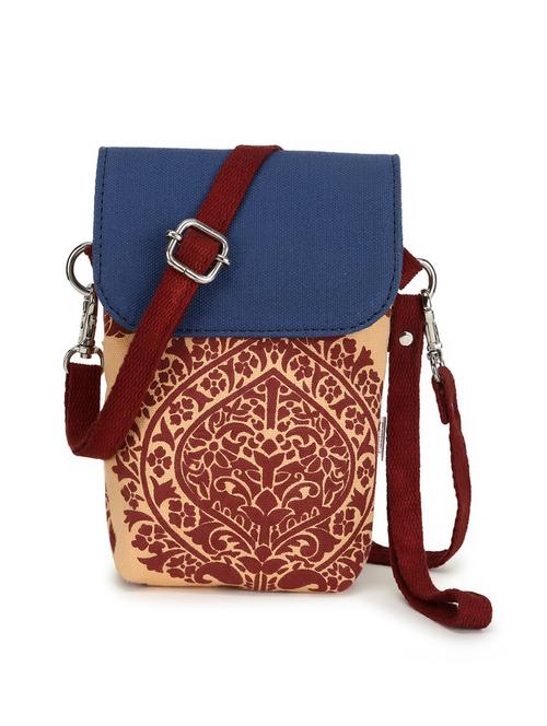 yellow floral printed sling bag - 18313838 - Very Small Image - 1