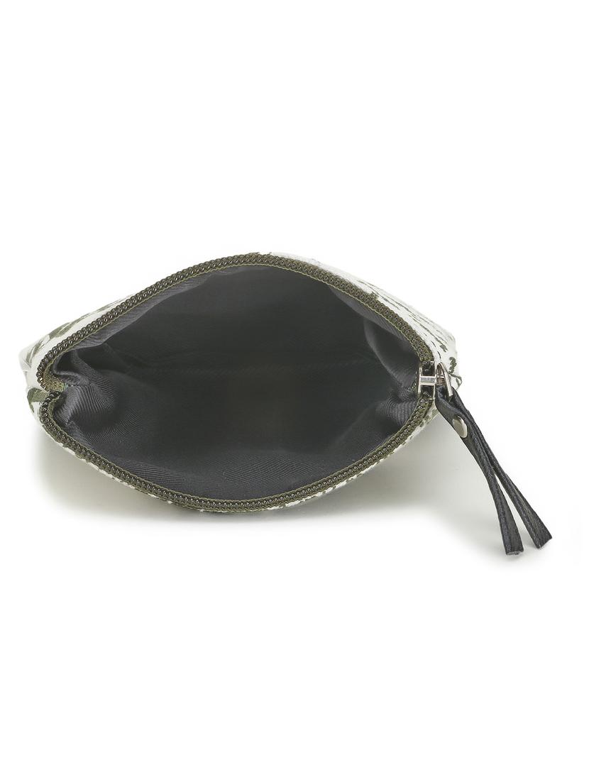 green printed regular pouch - 18313888 - Standard Image - 2