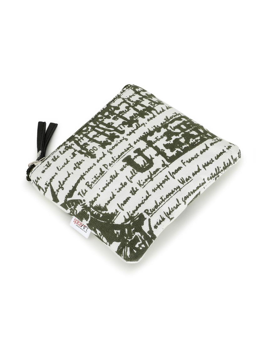 green printed regular pouch - 18313888 - Standard Image - 6