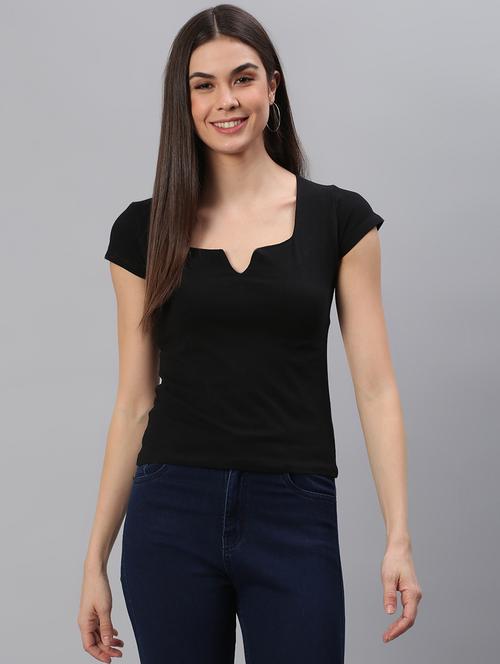 short sleeve solid regular top - 18314749 - Very Small Image - 1