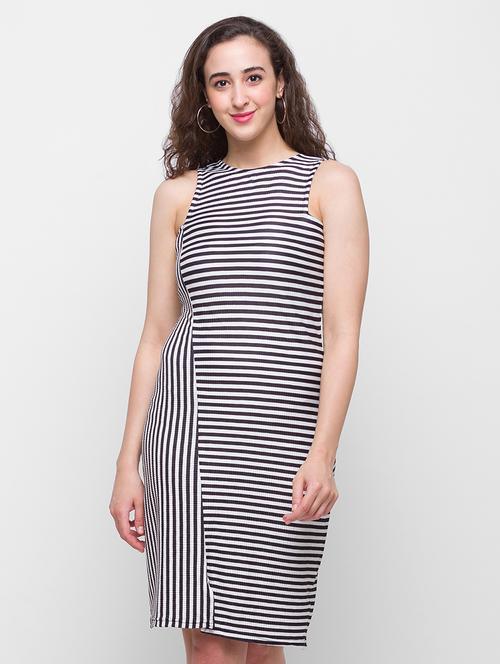 women's bodycon striped dress - 18315416 - Very Small Image - 1