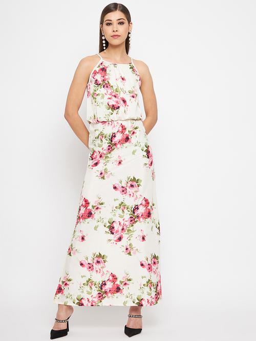 women's fit & flare floral dress - 18315609 - Very Small Image - 1