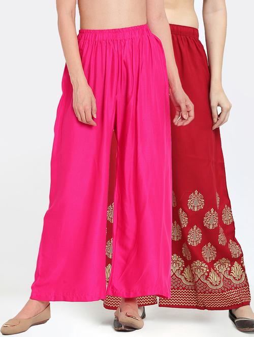 pack of 2 mid rise palazzo - 18316090 - Very Small Image - 1