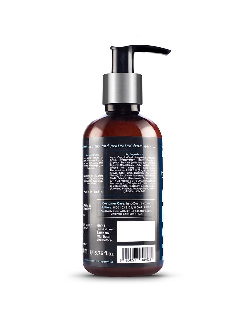 ustraa body lotion germ free - 200ml& face wash - dry skin (mint cool) - 200g - 18316161 - Standard Image - 5