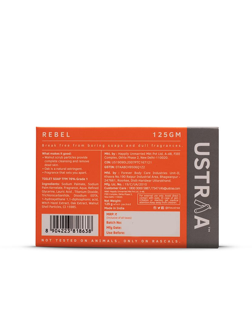 ustraa body lotion germ free - 200ml & cologne soap rebel - pack of 3 - 18316186 - Standard Image - 5