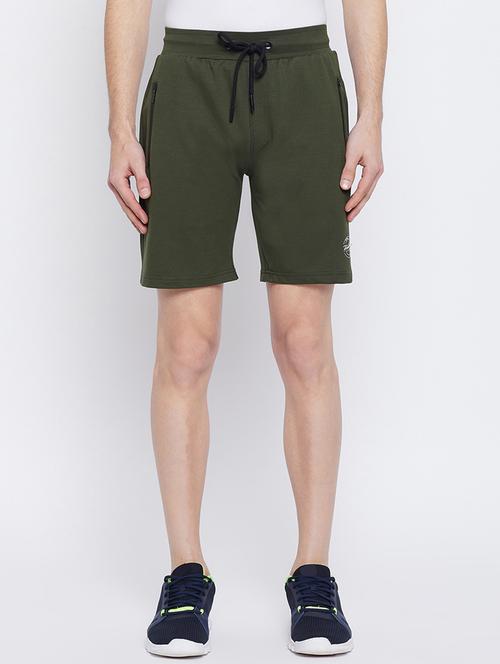 olive-green solid blend short - 18316244 - Very Small Image - 1