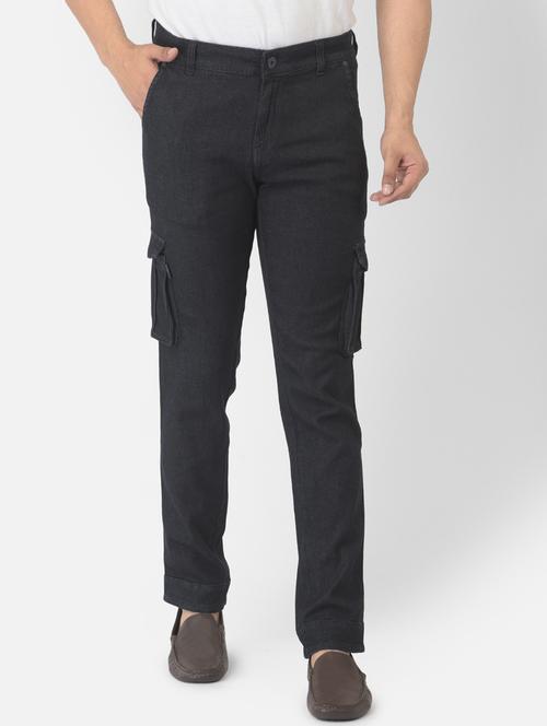 mens cargo plain jeans - 18317035 - Very Small Image - 1