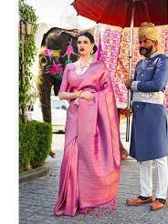 this gorgeous purple kanjivaram saree is  - 18317710 - Very Small Image - 1