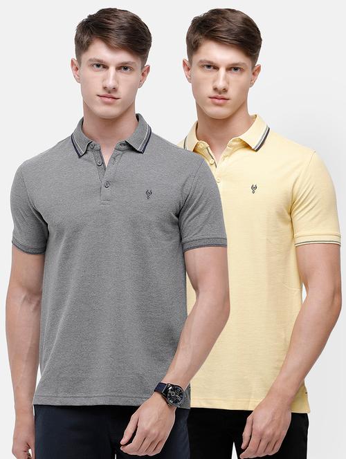 set of 2 solid polo combos t-shirt - 18317900 - Very Small Image - 1