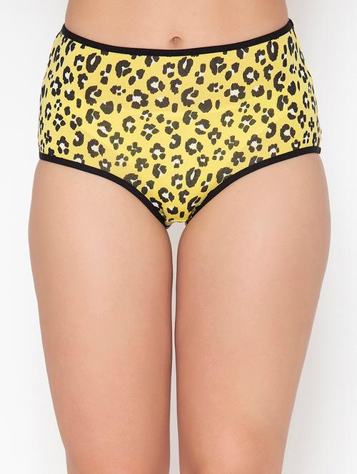 yellow animal print hipster panty - 18319186 - Very Small Image - 1