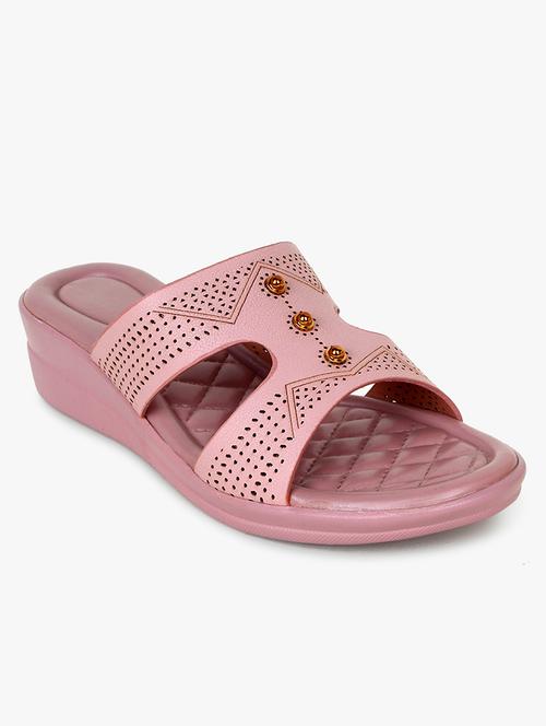 glitzy pink  comfortable wedges for women - 18320741 - Very Small Image - 1