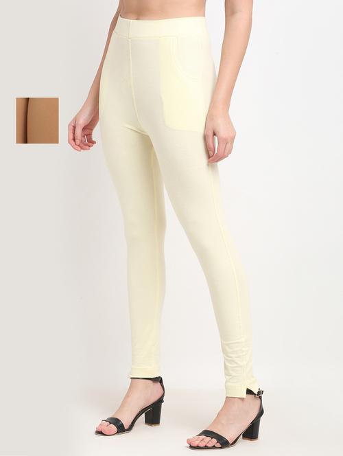Pack Of 2 Solid Leggings - 18321166 - Very Small Image - 1