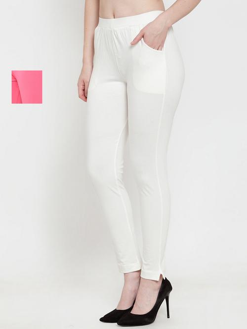 pack of 2 solid leggings  - 18321193 - Very Small Image - 1