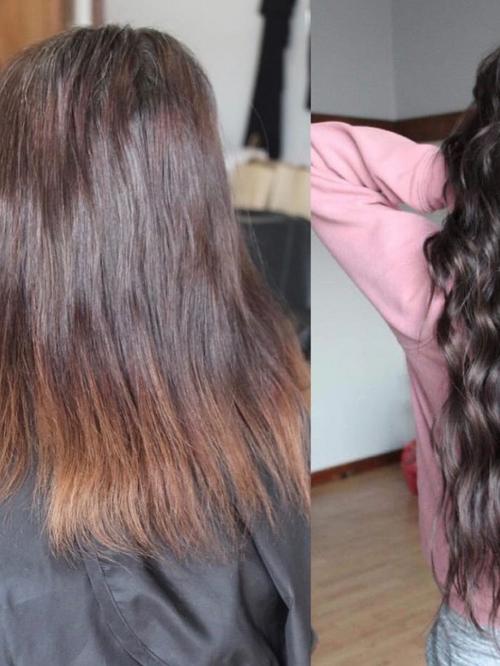 hair extensions brown color  - 18322338 - Very Small Image - 1