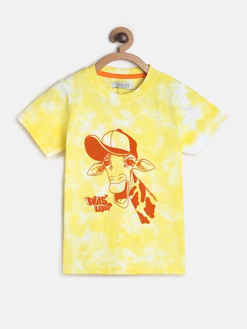 yellow printed t-shirt - 18322423 - Very Small Image - 1