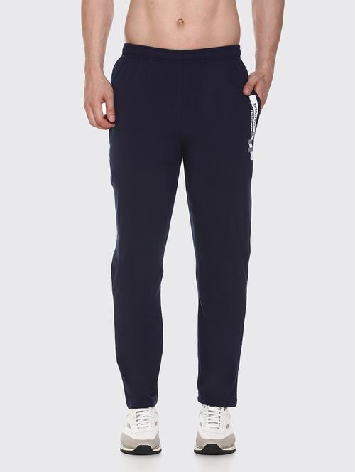 navy blue solid track pant - 18323448 - Very Small Image - 1
