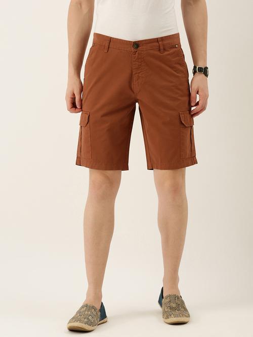 rust solid cargo short - 18324269 - Very Small Image - 1