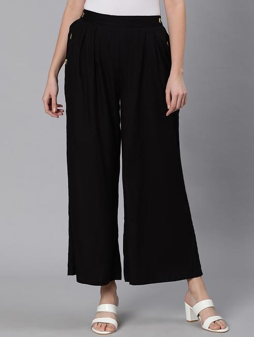 mid rise solid pleated trouser  - 18324524 - Very Small Image - 1