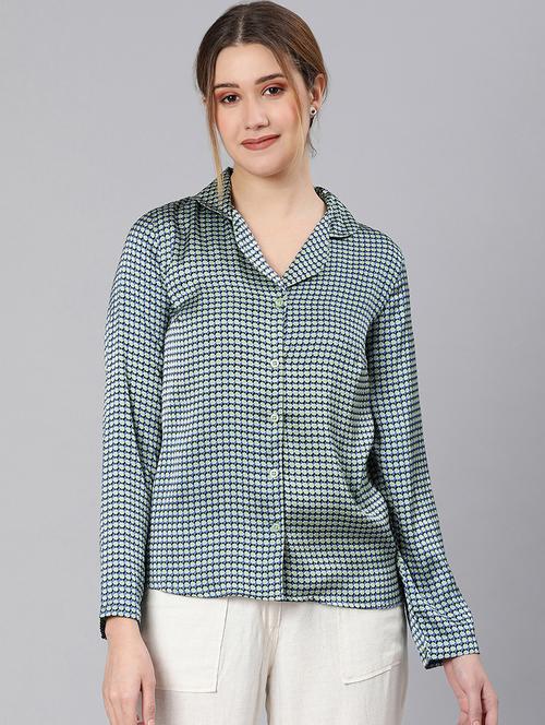 long sleeved checkered sleepshirt - 18324534 - Very Small Image - 1