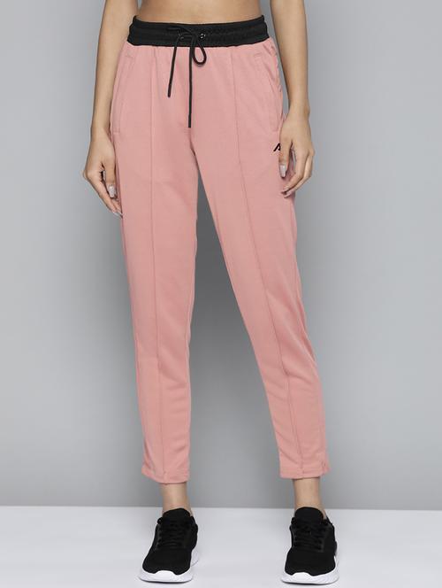 drawstring waist solid track pant - 18325041 - Very Small Image - 1