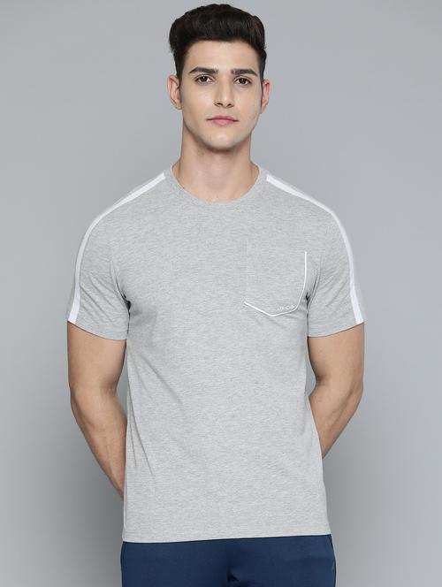 grey melange t-shirt - 18326516 - Very Small Image - 1