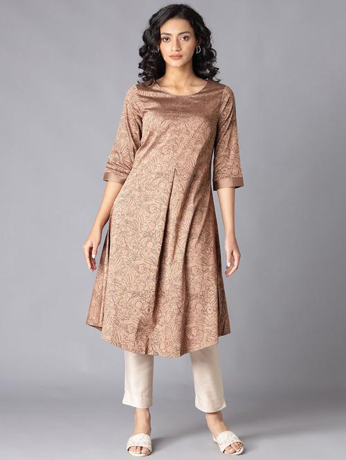 women's high-low kurta - 18327014 - Very Small Image - 1