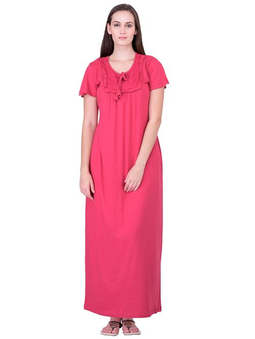 tie back embroidered detail nighty  - 18327234 - Very Small Image - 1