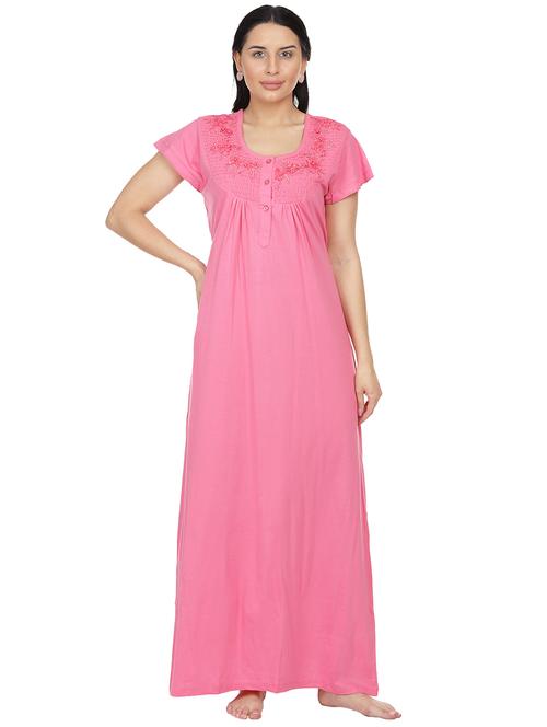 scoop neck lace detail nighty  - 18327250 - Very Small Image - 1