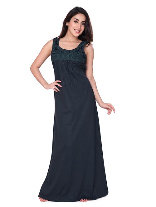 round neck lace detail nighty  - 18327295 - Very Small Image - 1