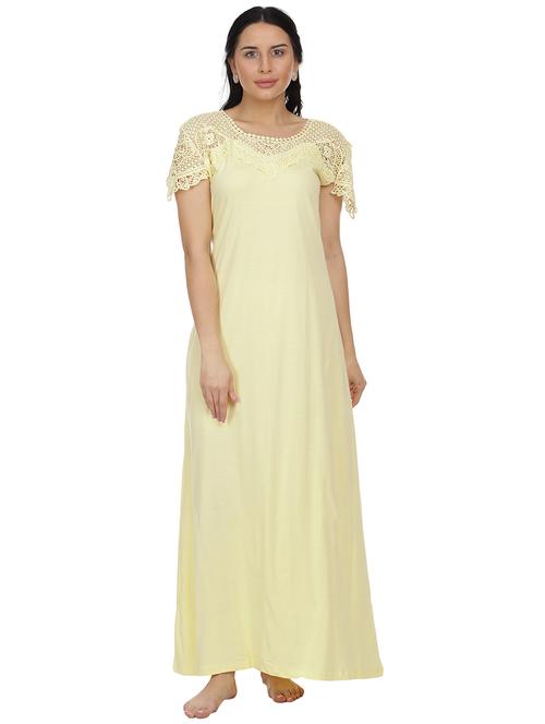 round neck lace detail nighty  - 18327434 - Very Small Image - 1