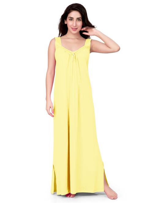 v-neck lace detail nighty  - 18327488 - Very Small Image - 1