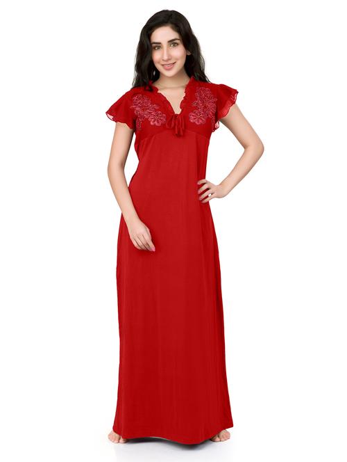 tie back embroidered detail nighty  - 18327566 - Very Small Image - 1