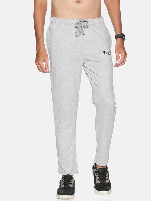 grey printed full length track pant - 18328344 - Very Small Image - 1