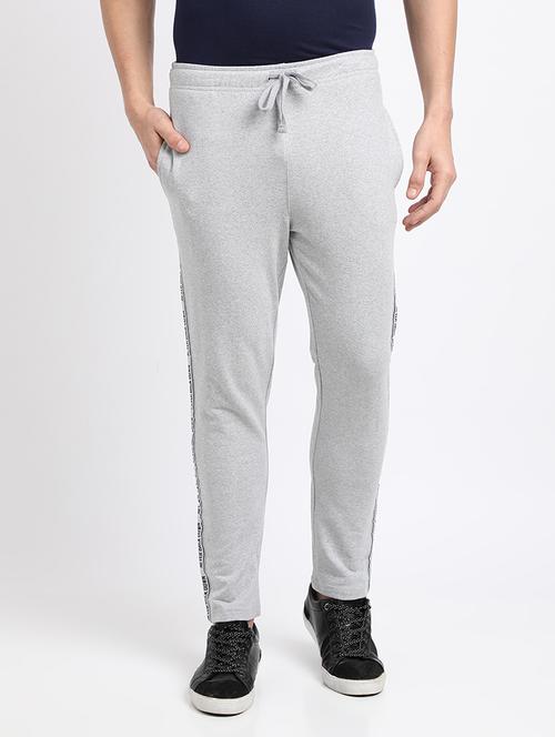 grey taped full length track pant - 18328345 - Very Small Image - 1