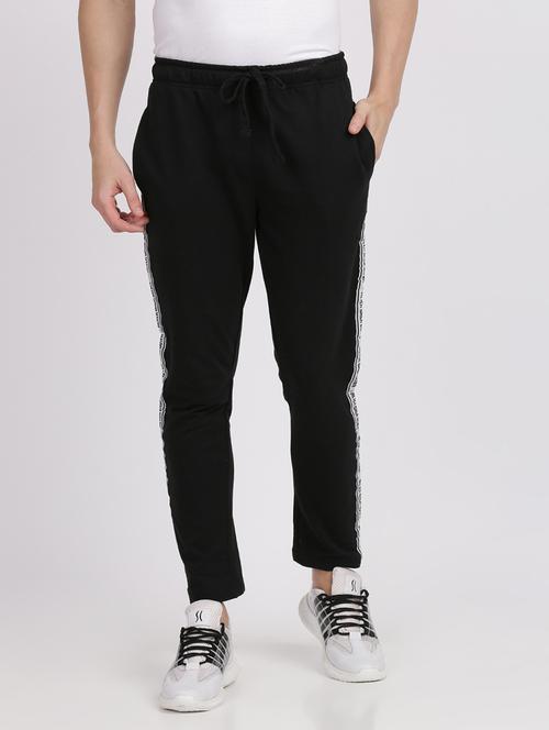 black taped full length track pant - 18328346 - Very Small Image - 1