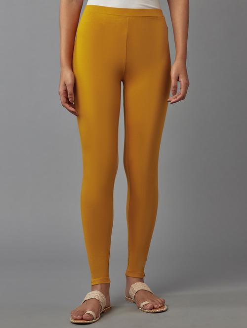 mustard solid legging - 18328687 - Very Small Image - 1