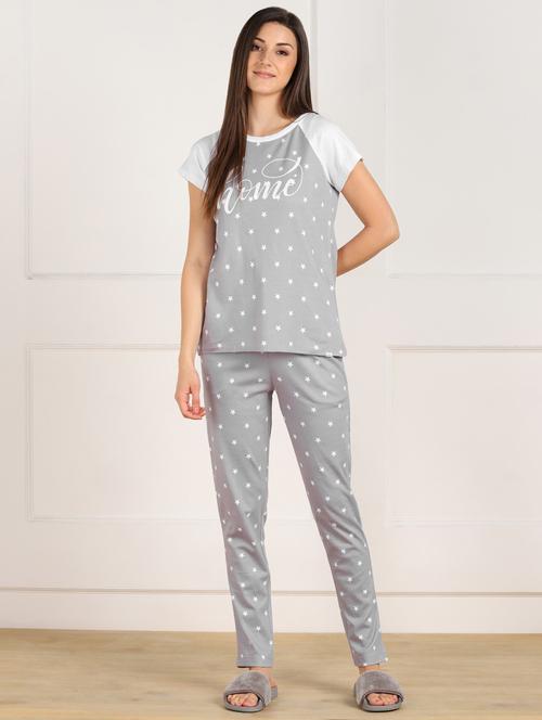 printed nightwear pyjama set - 18329346 - Very Small Image - 1
