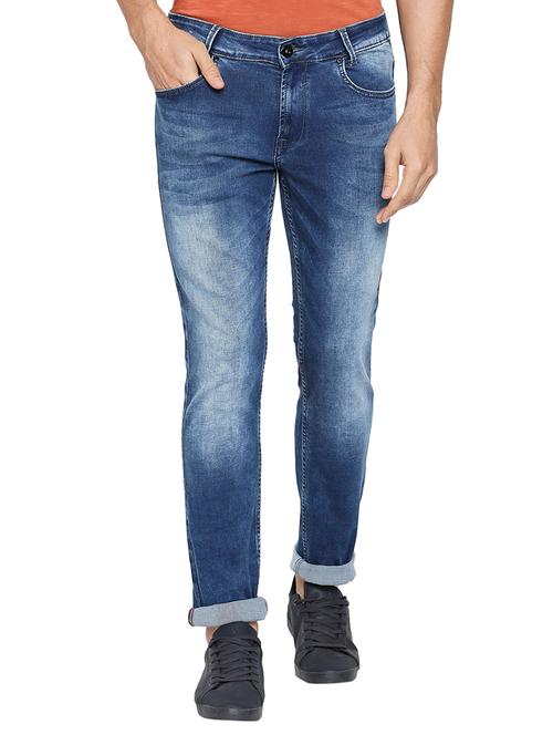 dark blue slim fit jeans - 18330035 - Very Small Image - 1
