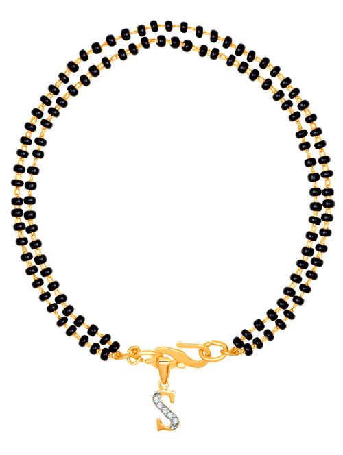 black gold plated beaded bracelet - 18330475 - Very Small Image - 1