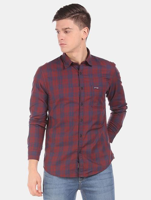 red checkered casual shirt - 18330575 - Very Small Image - 1