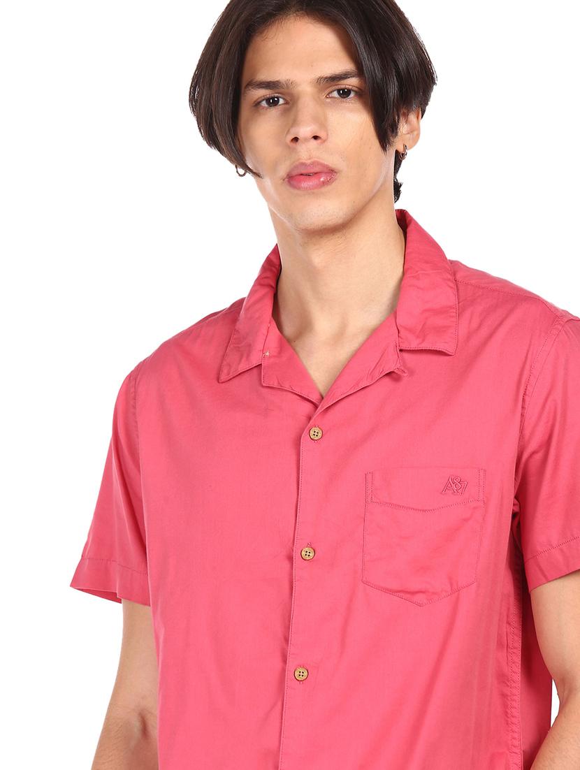 mens solid casual shirt - 18330654 - Standard Image - 4
